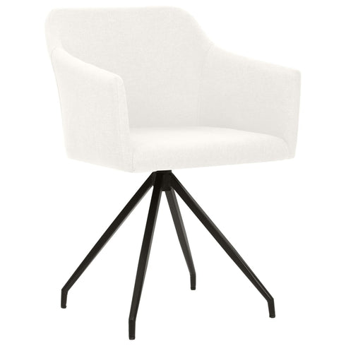 Swen Studio -  Swivel Dining Chairs 6 pcs Cream Fabric (UK/IE/FI/NO only) (3x331510)